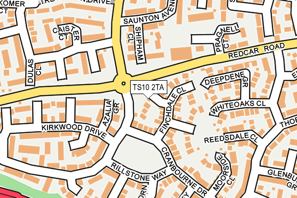 TS10 2TA map - OS OpenMap – Local (Ordnance Survey)