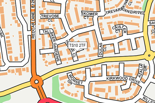 TS10 2TF map - OS OpenMap – Local (Ordnance Survey)