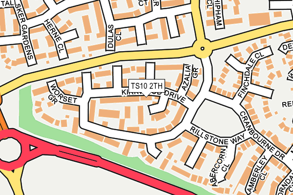 TS10 2TH map - OS OpenMap – Local (Ordnance Survey)