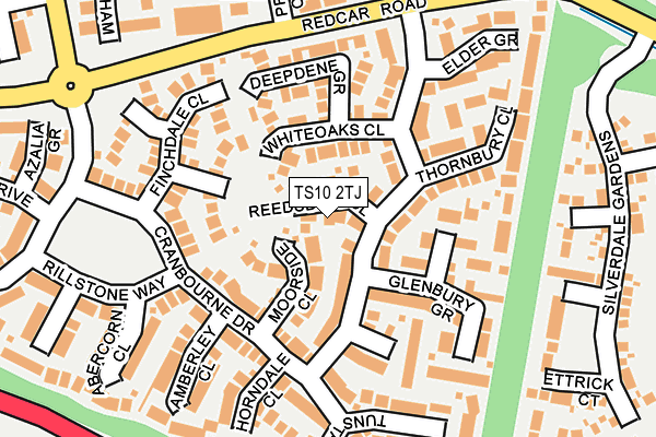 TS10 2TJ map - OS OpenMap – Local (Ordnance Survey)