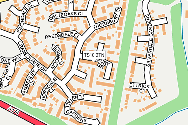 TS10 2TN map - OS OpenMap – Local (Ordnance Survey)