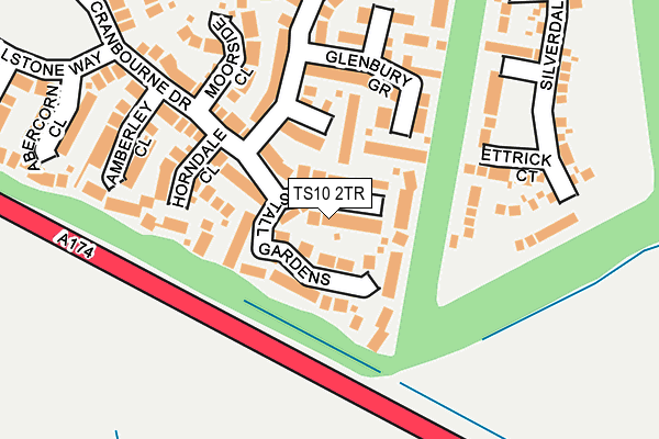 TS10 2TR map - OS OpenMap – Local (Ordnance Survey)