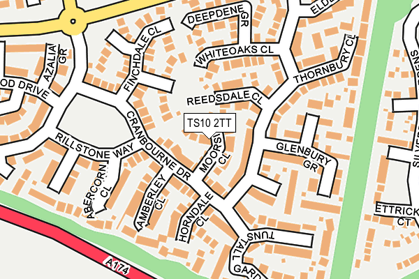 TS10 2TT map - OS OpenMap – Local (Ordnance Survey)