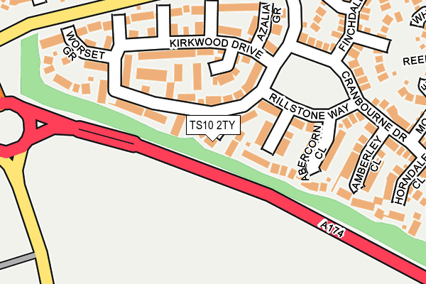 TS10 2TY map - OS OpenMap – Local (Ordnance Survey)