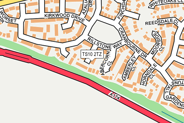 TS10 2TZ map - OS OpenMap – Local (Ordnance Survey)