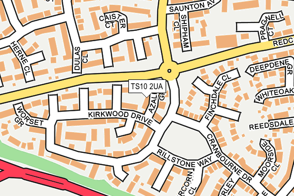 TS10 2UA map - OS OpenMap – Local (Ordnance Survey)