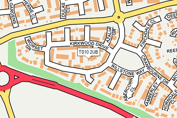 TS10 2UB map - OS OpenMap – Local (Ordnance Survey)