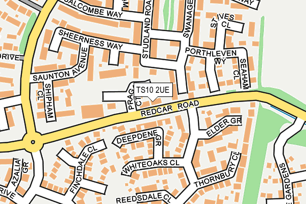 TS10 2UE map - OS OpenMap – Local (Ordnance Survey)