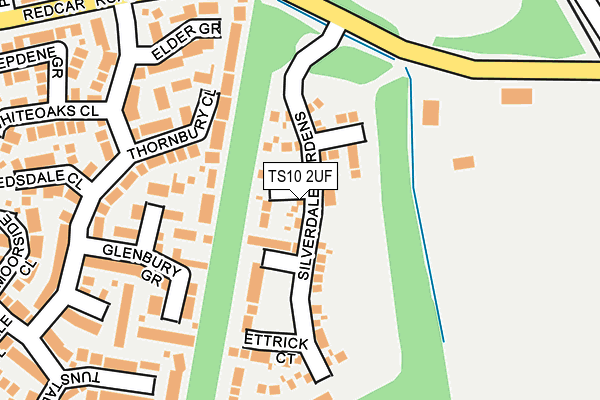 TS10 2UF map - OS OpenMap – Local (Ordnance Survey)