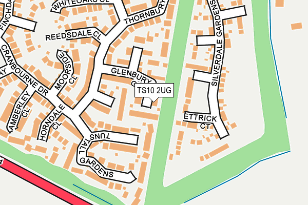 TS10 2UG map - OS OpenMap – Local (Ordnance Survey)