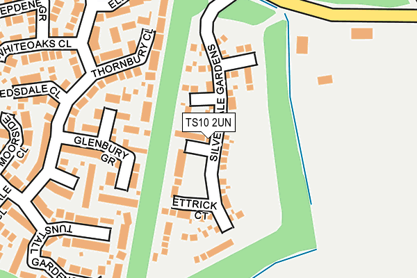 TS10 2UN map - OS OpenMap – Local (Ordnance Survey)