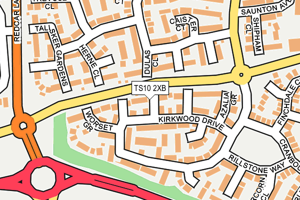 TS10 2XB map - OS OpenMap – Local (Ordnance Survey)