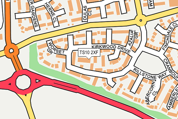 TS10 2XF map - OS OpenMap – Local (Ordnance Survey)