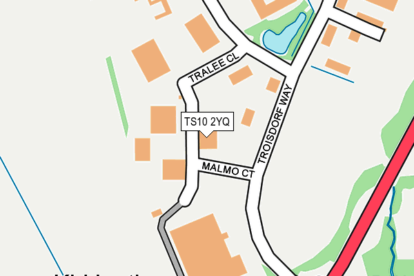 TS10 2YQ map - OS OpenMap – Local (Ordnance Survey)