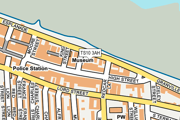 TS10 3AH map - OS OpenMap – Local (Ordnance Survey)