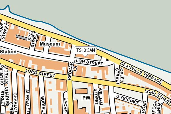 TS10 3AN map - OS OpenMap – Local (Ordnance Survey)