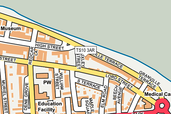 TS10 3AR map - OS OpenMap – Local (Ordnance Survey)