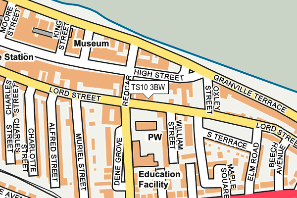 TS10 3BW map - OS OpenMap – Local (Ordnance Survey)