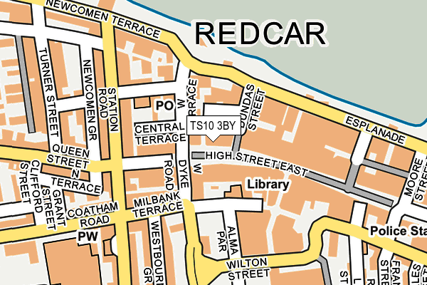 TS10 3BY map - OS OpenMap – Local (Ordnance Survey)