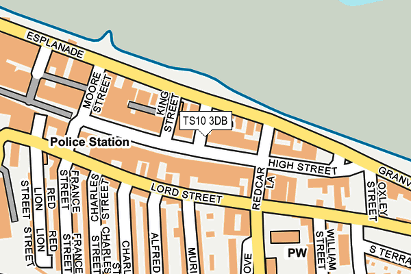 TS10 3DB map - OS OpenMap – Local (Ordnance Survey)