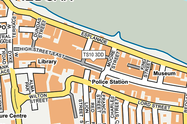 TS10 3DD map - OS OpenMap – Local (Ordnance Survey)