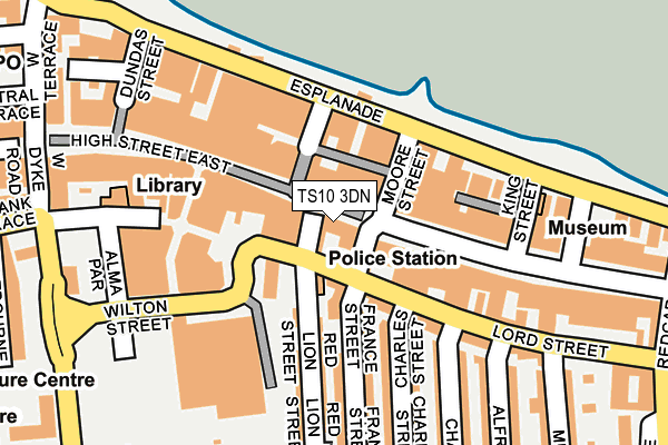 TS10 3DN map - OS OpenMap – Local (Ordnance Survey)