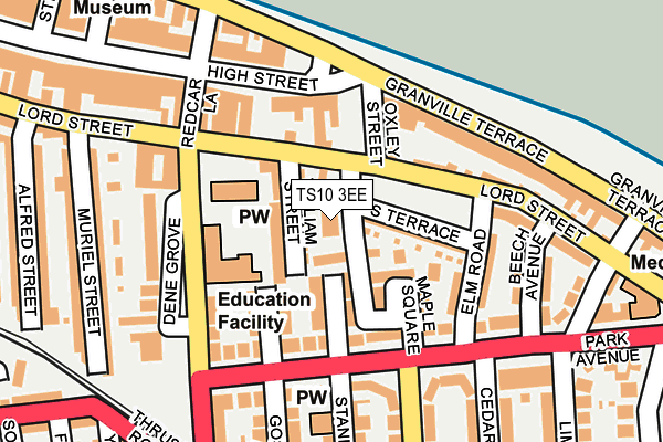 TS10 3EE map - OS OpenMap – Local (Ordnance Survey)