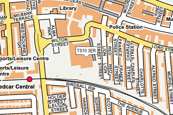 TS10 3ER map - OS OpenMap – Local (Ordnance Survey)