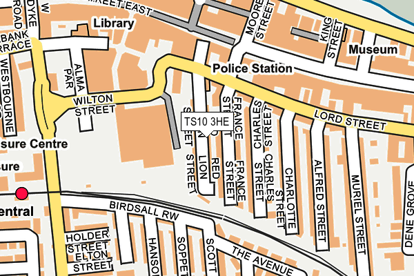 TS10 3HE map - OS OpenMap – Local (Ordnance Survey)