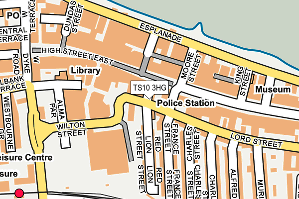 TS10 3HG map - OS OpenMap – Local (Ordnance Survey)