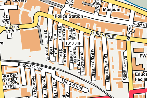 TS10 3HP map - OS OpenMap – Local (Ordnance Survey)