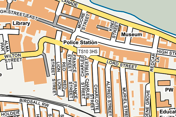 TS10 3HS map - OS OpenMap – Local (Ordnance Survey)