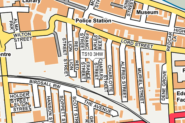 TS10 3HW map - OS OpenMap – Local (Ordnance Survey)