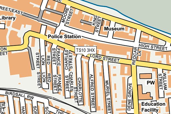 TS10 3HX map - OS OpenMap – Local (Ordnance Survey)