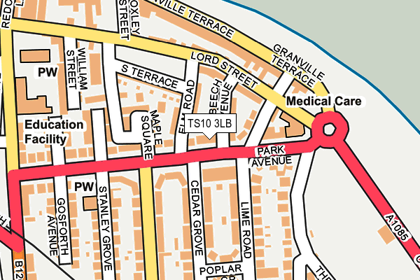 TS10 3LB map - OS OpenMap – Local (Ordnance Survey)