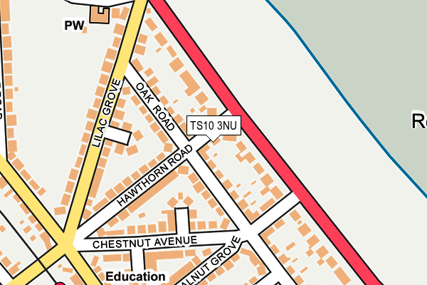 TS10 3NU map - OS OpenMap – Local (Ordnance Survey)