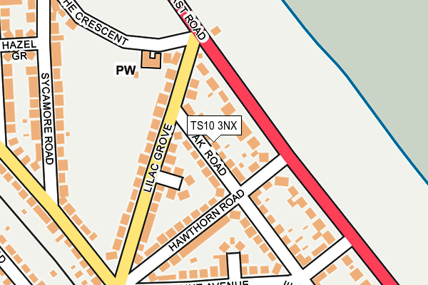 TS10 3NX map - OS OpenMap – Local (Ordnance Survey)