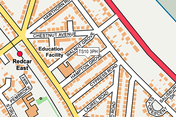 TS10 3PH map - OS OpenMap – Local (Ordnance Survey)