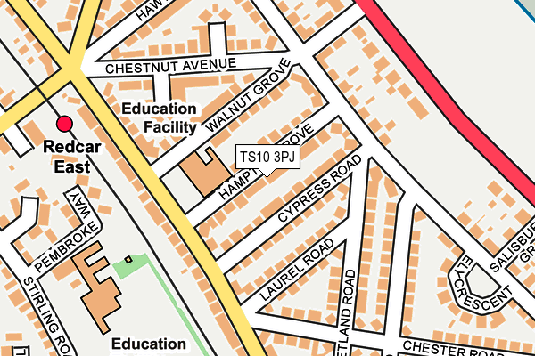 TS10 3PJ map - OS OpenMap – Local (Ordnance Survey)