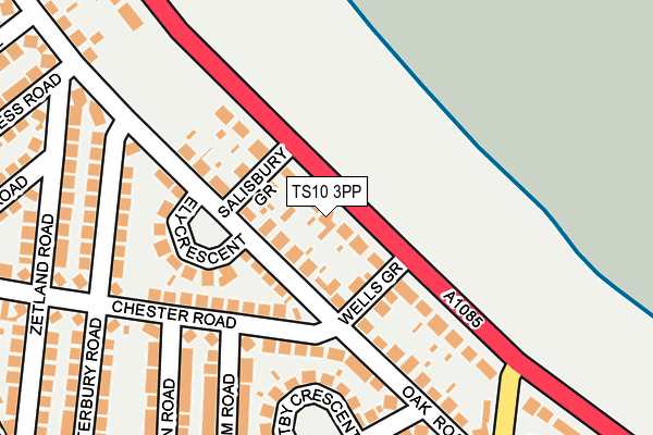TS10 3PP map - OS OpenMap – Local (Ordnance Survey)