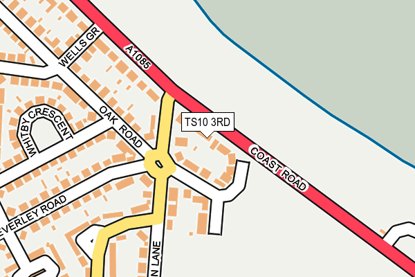 TS10 3RD map - OS OpenMap – Local (Ordnance Survey)
