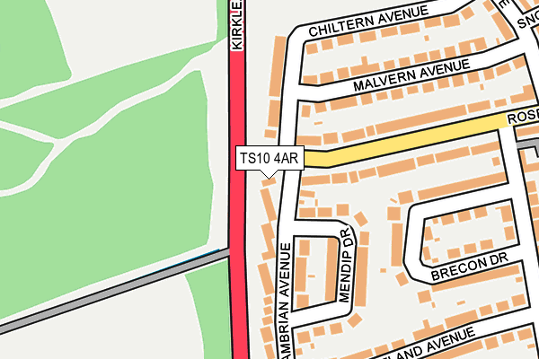 TS10 4AR map - OS OpenMap – Local (Ordnance Survey)