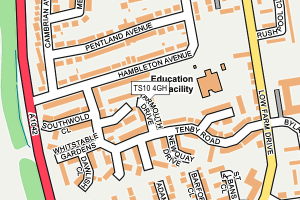 TS10 4GH map - OS OpenMap – Local (Ordnance Survey)