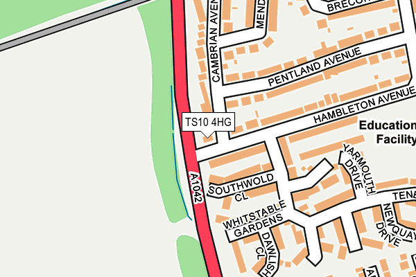 TS10 4HG map - OS OpenMap – Local (Ordnance Survey)