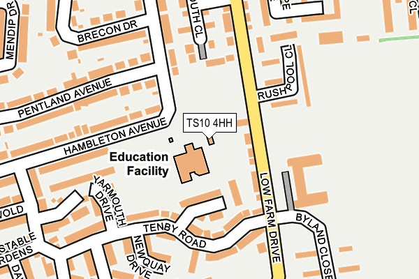 TS10 4HH map - OS OpenMap – Local (Ordnance Survey)