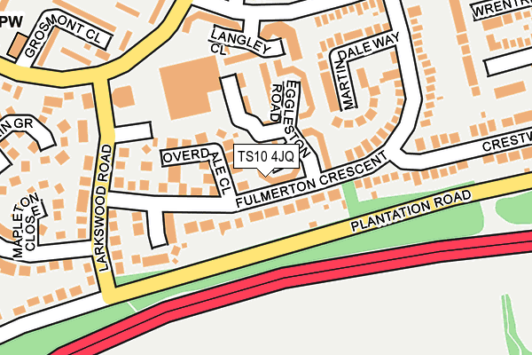 TS10 4JQ map - OS OpenMap – Local (Ordnance Survey)