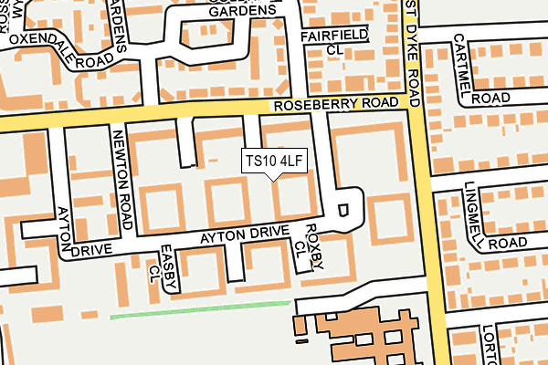 TS10 4LF map - OS OpenMap – Local (Ordnance Survey)