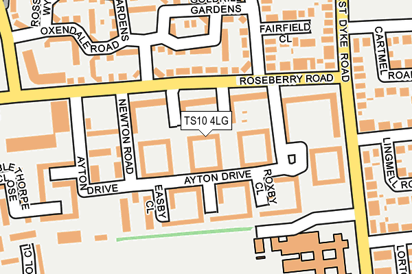TS10 4LG map - OS OpenMap – Local (Ordnance Survey)