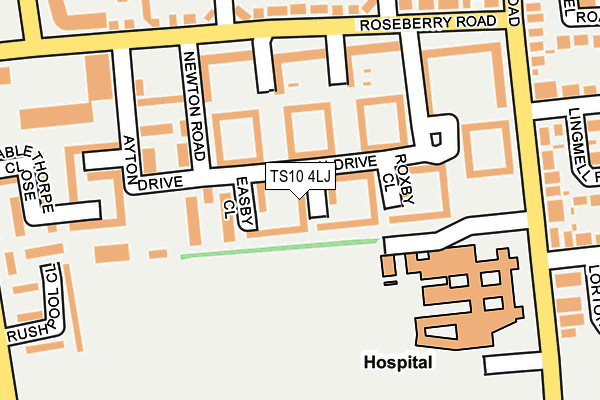 TS10 4LJ map - OS OpenMap – Local (Ordnance Survey)