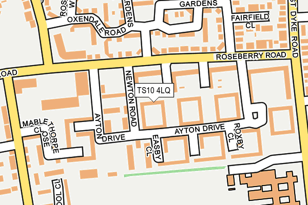 TS10 4LQ map - OS OpenMap – Local (Ordnance Survey)